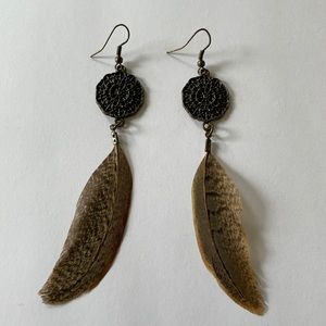 Feather earrings